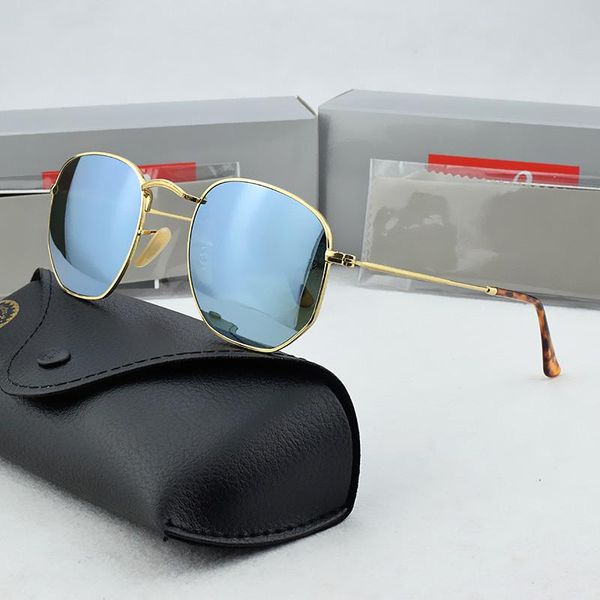 

new hexagon glasses fashion sunglasses men women mens designer masculine classic female mirror eyewear brand sun glasses driving xxxyh