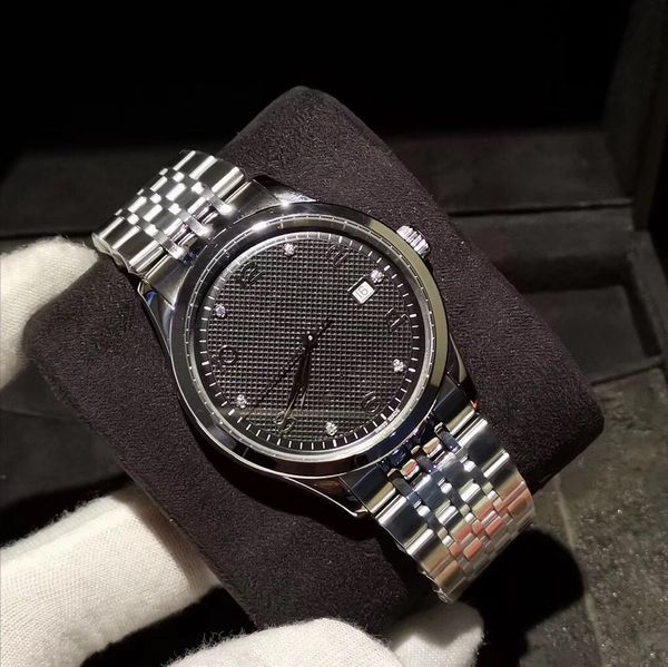 

1926 дизайнер часы тисненой пластине eta2824 автоматических механические часы стали 316l orologio ди lusso montre de luxe роскошных часов, Slivery;brown