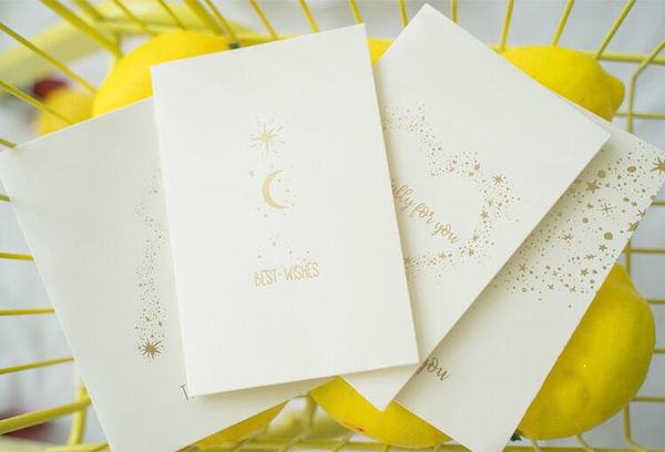 

10x beautiful stamping wishing greeting card wedding birthday thanksgiving christmas greeting card invitation party supplies