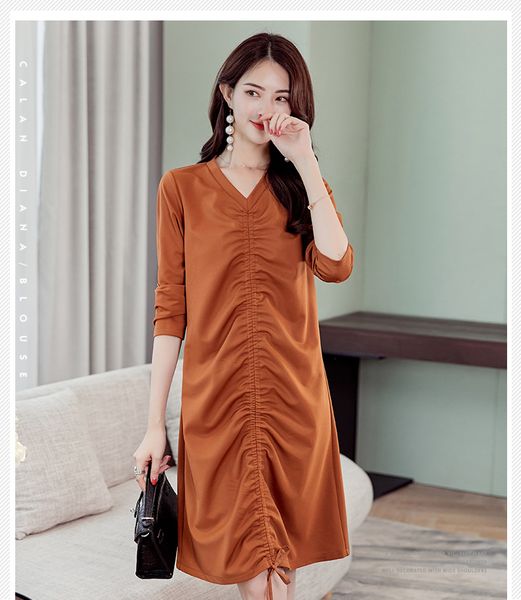 

шоколад большой yards с коротким рукавом pure color юбка, Black;gray