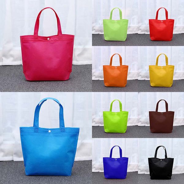 

new shopping bag tote pouch foldable non-woven cloth bags women grocery eco friendly large reusable shoulder bags