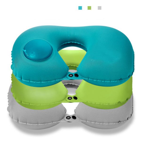 

press type u-shaped pillow automatic inflatable pillow travel car interior seat lunch break sleeping neck neck pil