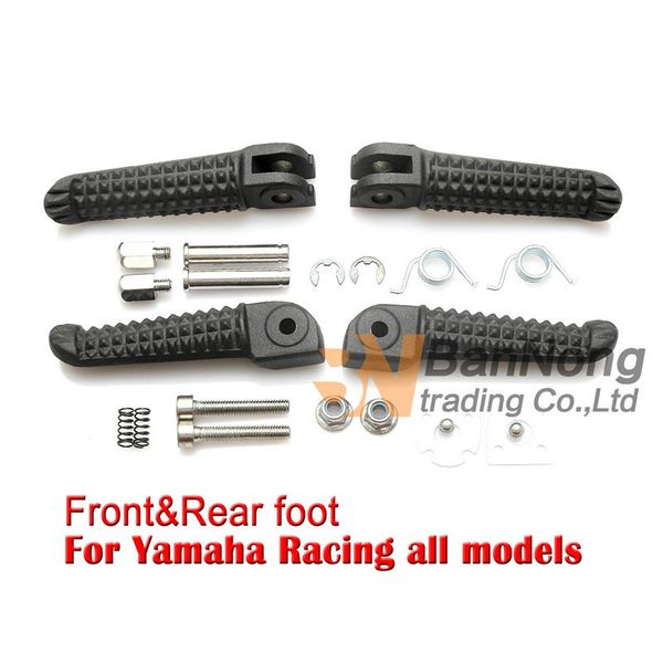 

motorcycle front&rear footrests foot pegs for yamaha fzr600 yzf600 r6 r1 mt09