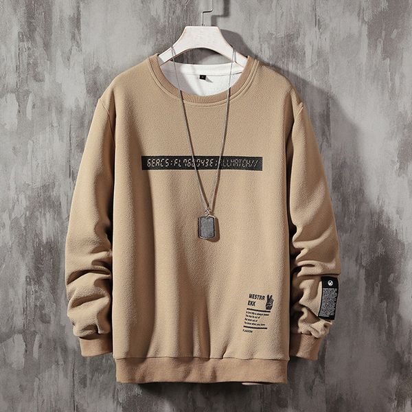 

men's sweatshirt sudadera casual long sleeves hoodie men streetwear fashion patchwork o-neck male sweatshirt sudadera hombre, Black