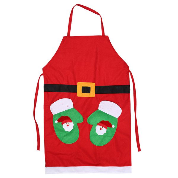 

christmas apron women men red soft smooth sleek cuisine vestidos restaurant avental kitchen aprons drop shipping