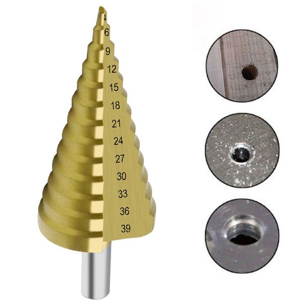 

round shank straight groove drill 4-39mm handle steel plate opener wood aluminum alloy 40dc12