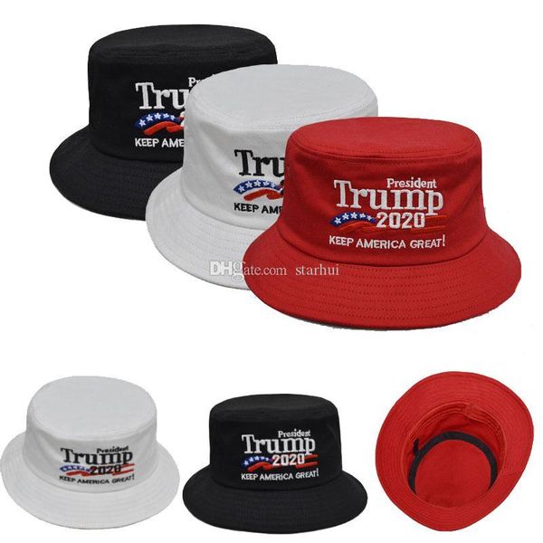 

trump 2020 cap bucket hat women men sun hat for keep america great president outdoor beach cap dhl ship wx9-1421