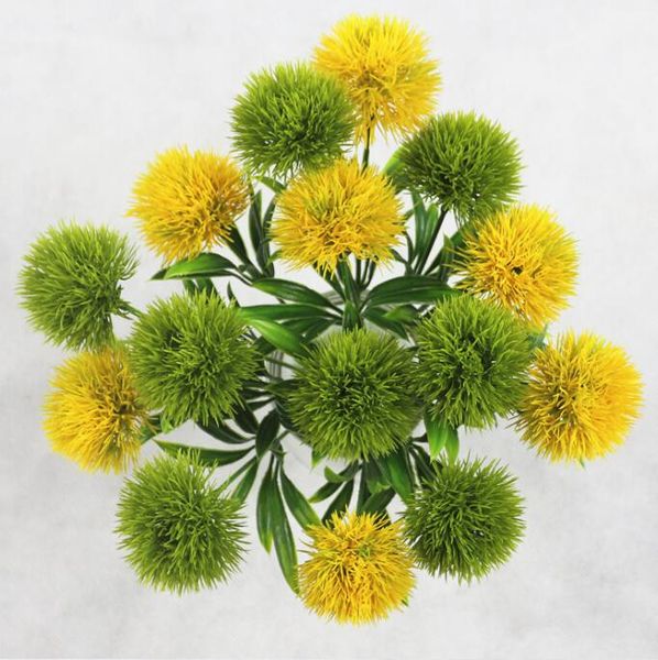 

single stem dandelion artificial flowers dandelion plastic flower wedding decorations length about 26cm table centerpieces