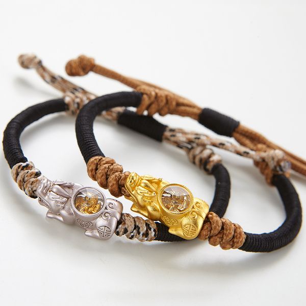 

Januarysnow Simple Hand-woven Brave Troops When Come to Pass the Bracelet Couple Models Thailand Sand Gold Hand Rope Hot Sale Fashion Brace