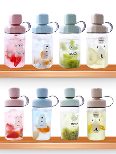 

2019 new style creative personality trend cup children summer student korean fresh and lovely portable plastic anti-fall
