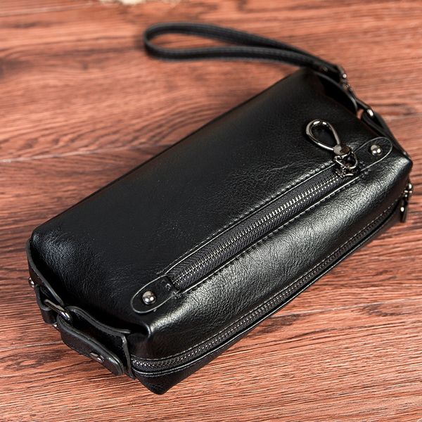 

business men's men's large capacity casual fashion fashion handbag handbag handbag, White