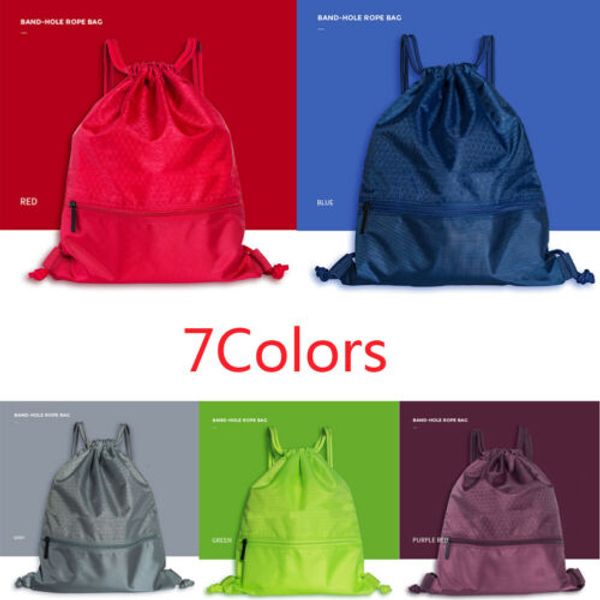 

new string drawstring backpack cinch pack bag gym tote school sport sack travel