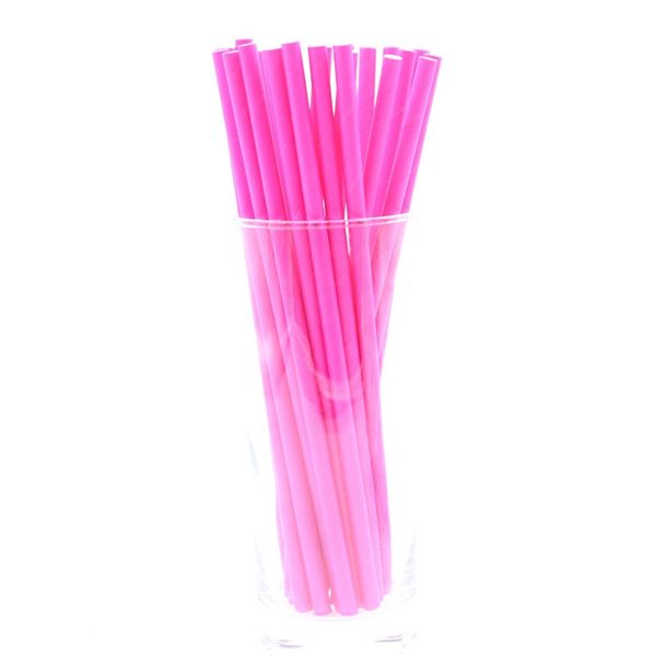 

25pcs/lot solid rose theme disposable paper party drink straws wedding birthday party decorations kids supplies