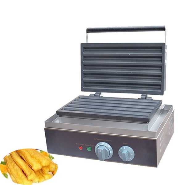 Ticari Elektrikli Yapışmaz Ekonomik Tip Hot Dog Stick Makinesi Five Grid Fritters Waffle Maker Paslanmaz Çelik 110V/220V