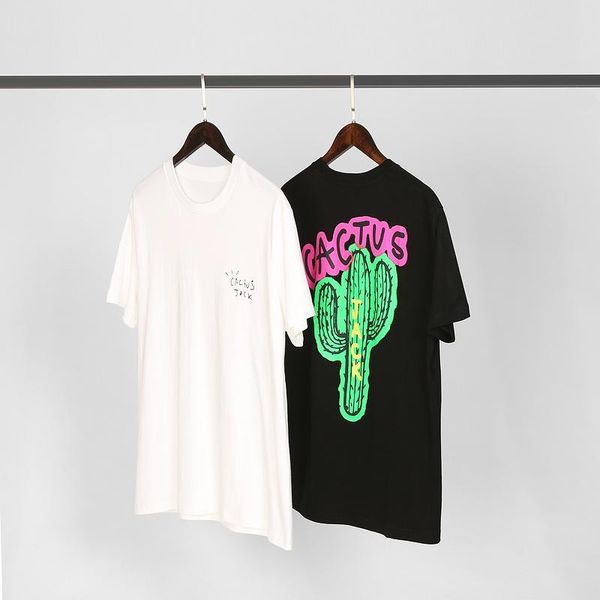 

2020 ins жаркое лето американец трэвис скотт жак webster astroworld cactus tee скейтборд mens конструктора тенниски женщин street casual tsh, White;black