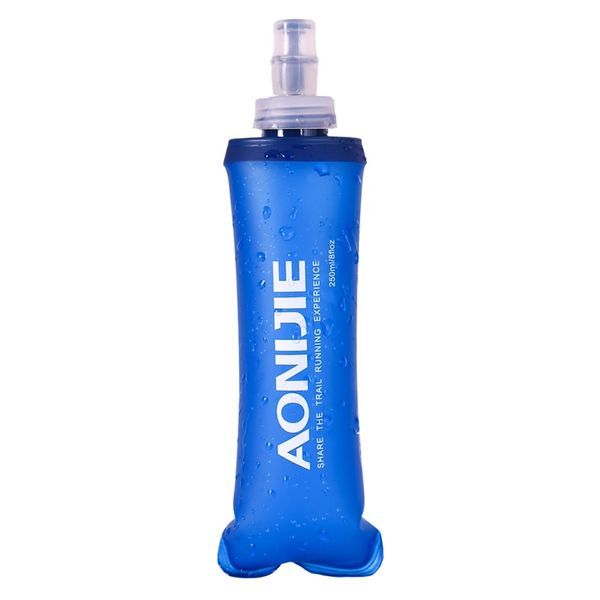 

250/500ml outdoor camping hiking drinking bottle soft flask sports cycling running water bag hot