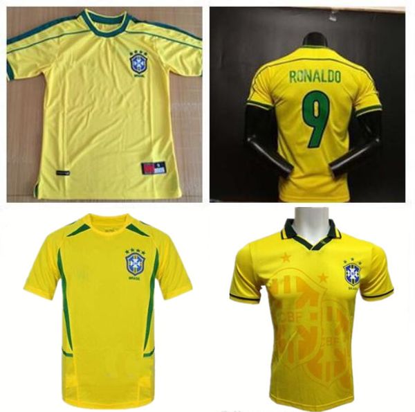 

brazil retro jer ey occer jer ey 1994 1998 2002 brazil rivaldo r carlo retro bra il football jer ey hirt hipping