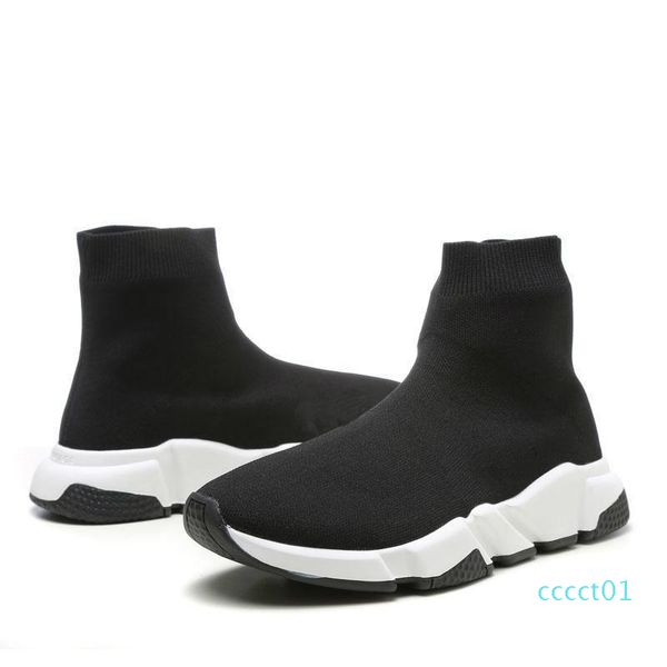 

triple black green designer shoes speed trainer oreo flat luxury fashion socks designer mens women sneakers with box ct01