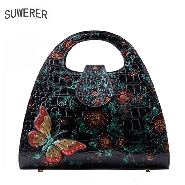 

suwerer cowhide bag women genuine leather bag designer bags women bags 2019 new luxury handbags