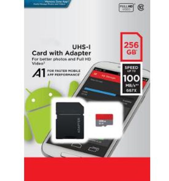 

2019 new ultra a1 32gb 64gb 128gb 200gb 256gb micro sd sdhc card 98mb/s uhs-i c10 sdxc card with adapter