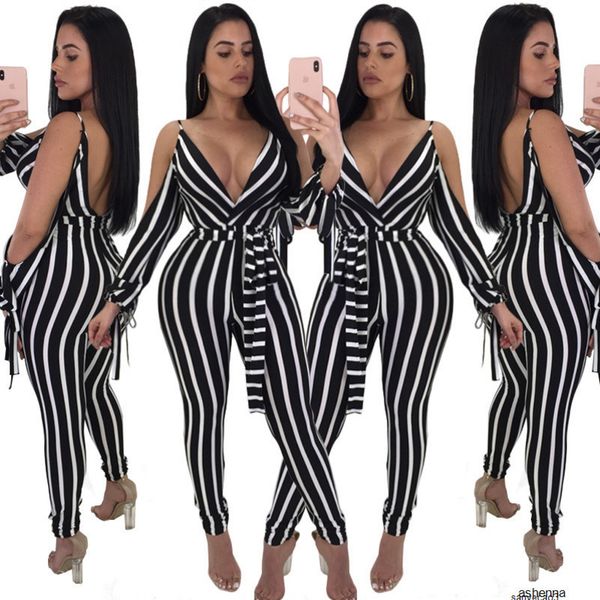 

womens designer deep v sleeveless strap jumpsuitglpch, Black;gray