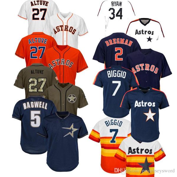 

Mens Houston Jose Altuve Astros Jersey Alex Bregman George Springer Carlos Correa Nolan Ryan Jeff Bagwell Craig Biggio Yuli Gurriel Jerseys