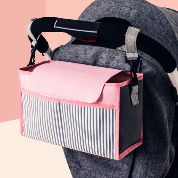 

baby stroller organizer bag mummy diaper bag hanging basket storage baby feeding bottle bag stroller accessories travel nappy