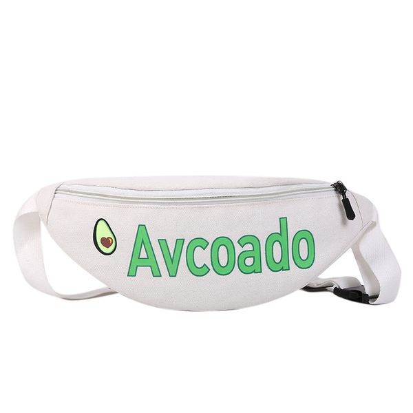 

bolsa feminina avocado printed chest bag multifunctional waist bag 2020 new women's fashion shoulder
