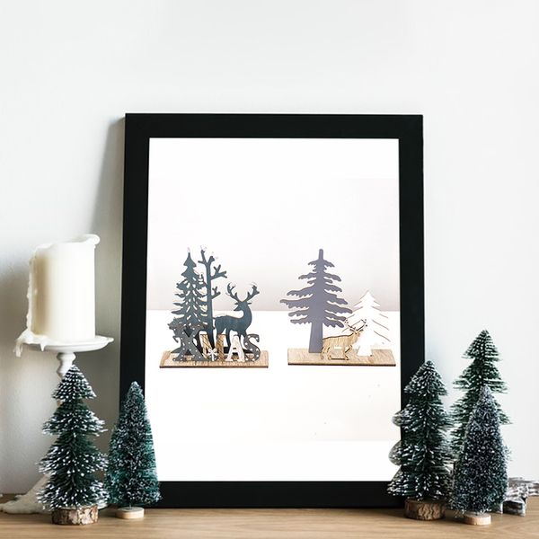

elk xmas tree pendants wooden christmas ornaments party diy decor home garden decorative supplies christmas decoration pendant