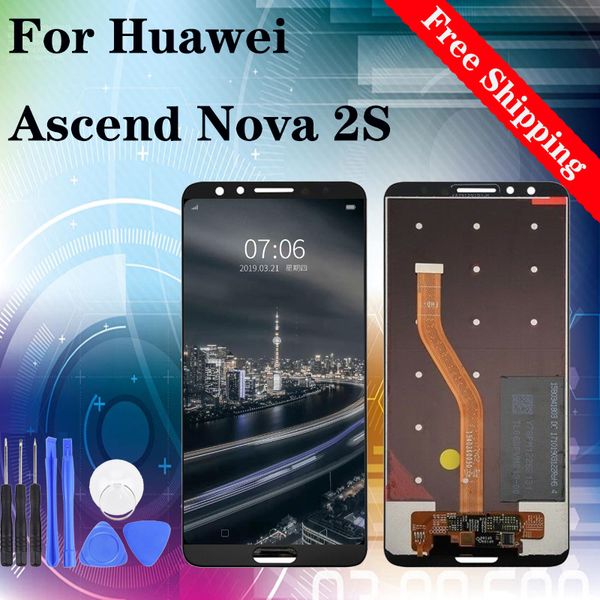 

6,0" высокое качество oem для huawei ascend nova 2s hwi-al00 жк-дисплей с сенсорным экраном digitizer assembly замена без рамки бесплатной д
