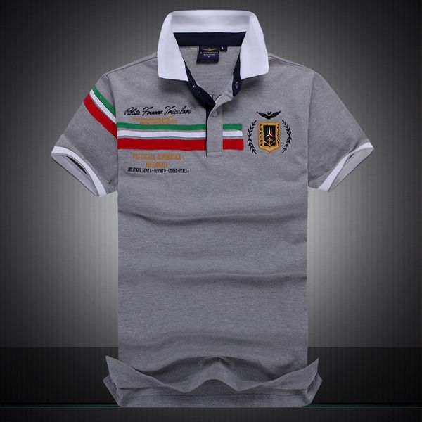 

original design boutique men's lapel t-shirt polo shirt cotton air force one men's fashion trend in england, White;black