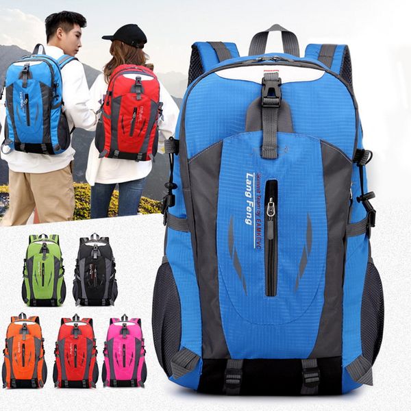 

40l outdoor bags sports travel mountaineering backpack camping hiking trekking rucksack travel waterproof bike shoulder bags