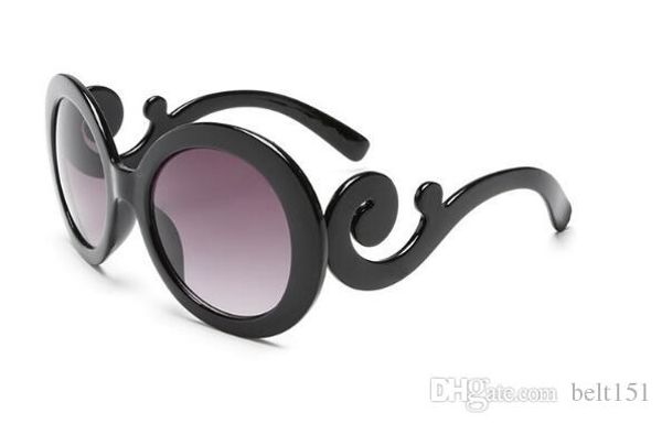

9901 men women's sunglasses brand mirror sun glasses female glasses gold frame round pink sun glass polarized woman, White;black