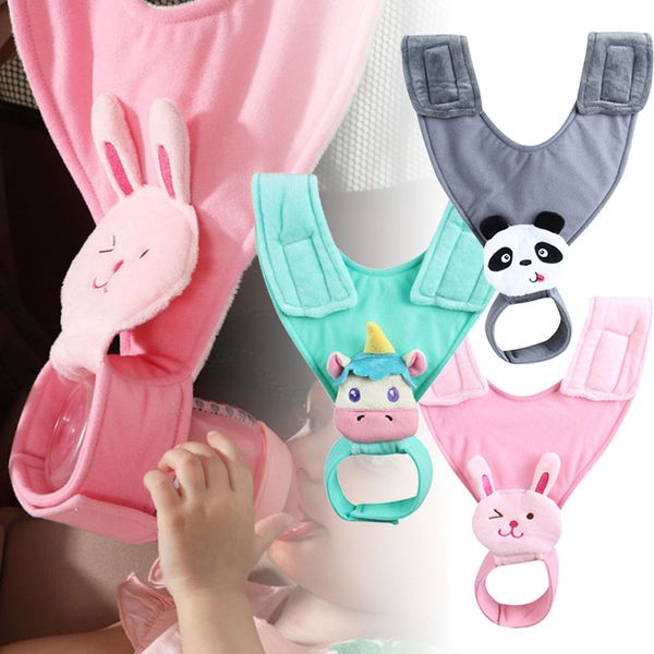 

adjustable baby stroller bottle holder feeding cloths fixing bracket animal infant nursing feeding support baby cart accessories