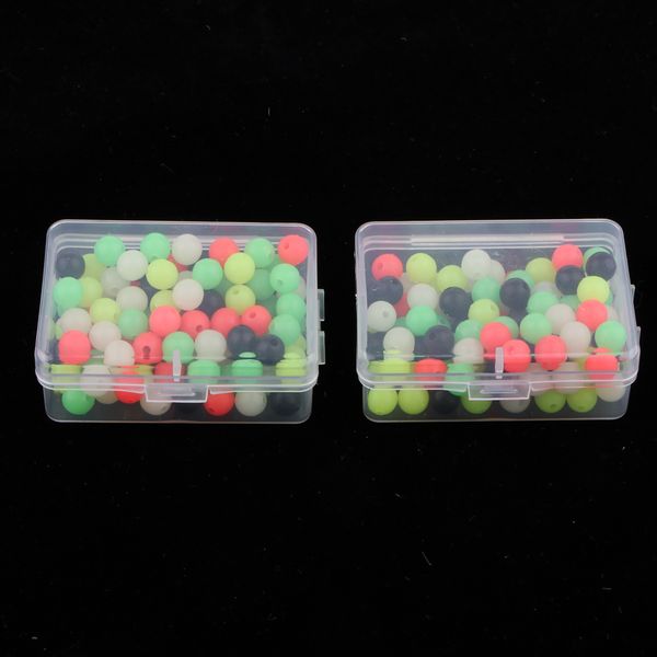 

200pcs multi-color fishing beads lure sea fishing line beads terminal tackle