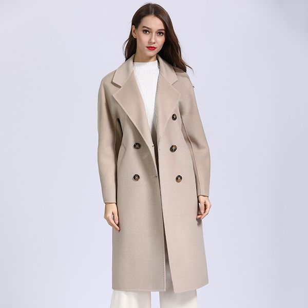 

2019 nicesense designer womens autumn coats abrigos mujer invierno winter coat women manteau femme hiver plus size coat warm, Black