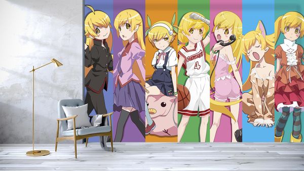 

self-adhesive] 3d monogatari series 65657 japan anime wall paper mural wall print decal murals