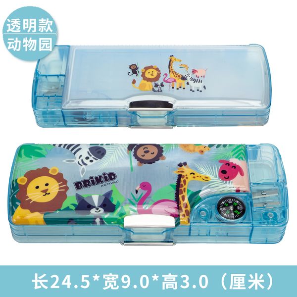 

stationery box schoolboy pencil box multifunctional large capacity kindergarten pencil bag children's cutu creative case