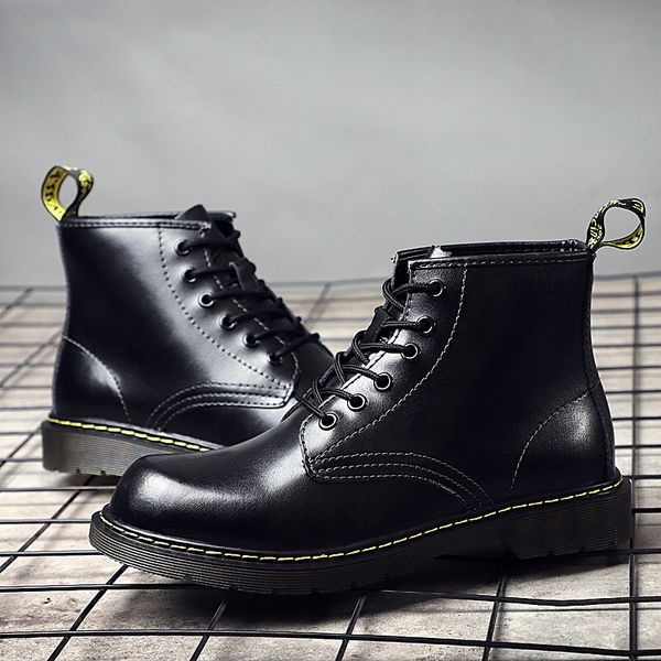

2019 new boots men's boots, men's boots, fashion casual casual british warm warm boots men, men, Black
