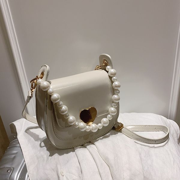 

western style pearl tote bag 2020 new fashion all-match women designer portable shoulder messenger bag saddle