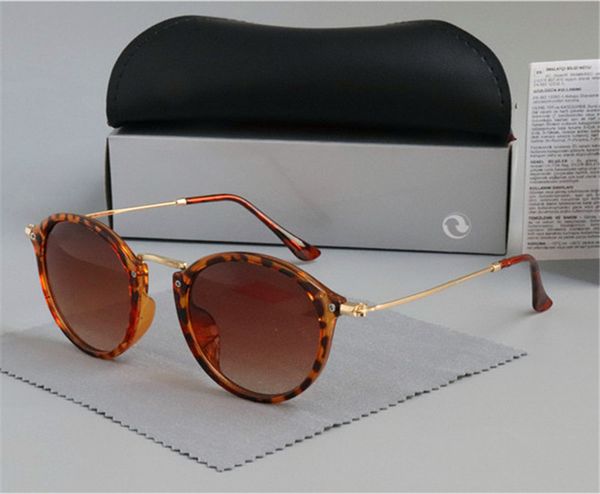 

new 2019 fashion classic vinatge 2447 round style sunglasses men women brand design sun glasses oculos de sol gafas, White;black