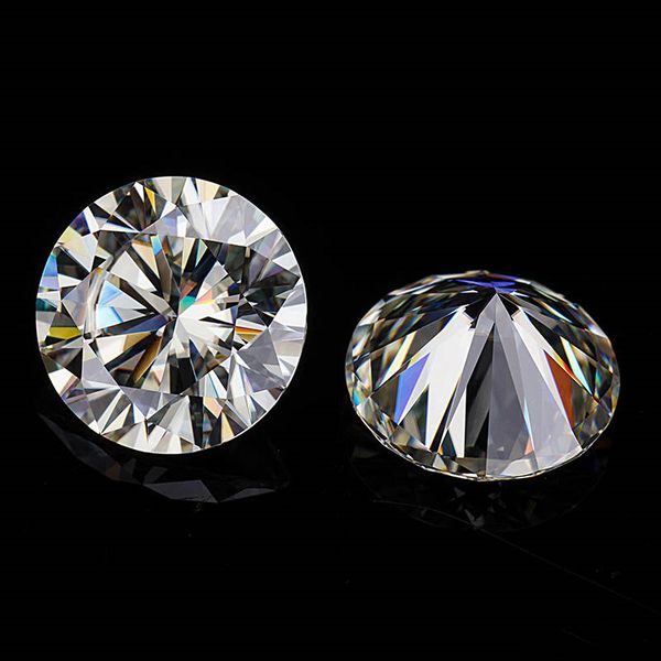 

round brilliant cut 7.0mm 1.2ct f color moissanites loose stone vvs1 excellent cut grade test positive high quality, Black