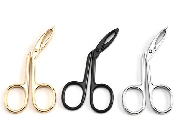 

practical eyebrow tweezers face hair removal make up scissors durable metal cosmetic trimmer eyelash clipper for beauty