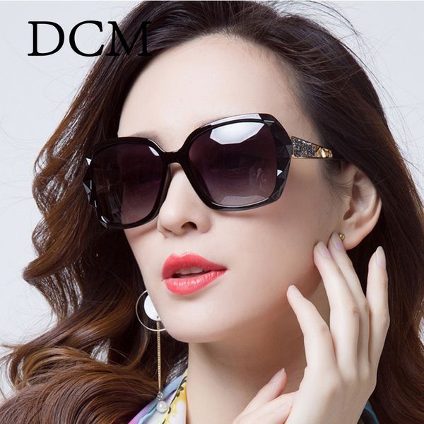 

dcm fashion women brand designer sunglasses luxury plastic sun glasses classic retro outdoor eyewear oculos de sol gafas, White;black