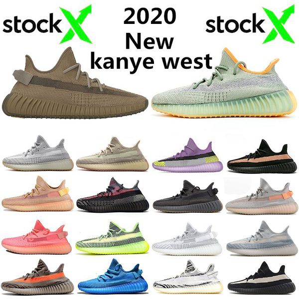 

new arrival kanye west desert sage earth cinder running shoes zyon yecheil yeshaya flax linen tail light marsh static mens trainer sneakers