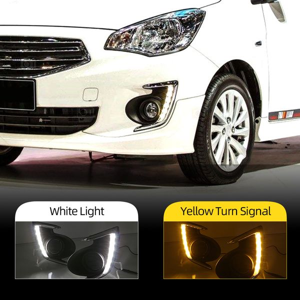 2pcs DRL per Mitsubishi Attraught Mirage G4 2012 2013 2014 2015 2016 2017 LED Auto Daytime Light Lamp Lampada della fendinebbia Digner