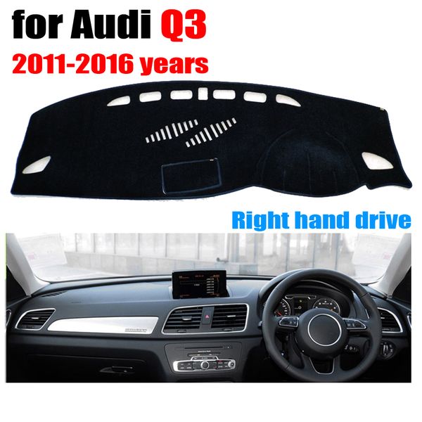 

rkac car dashboard cover mat for q3 2011-2016 years right hand drive dashmat pad dash covers auto dashboard accessories