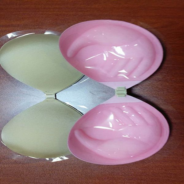 

2018 new push up silicone self adhesive strapless bra, Black;white