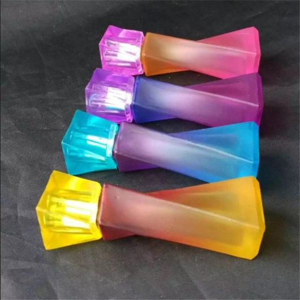 lâmpada álcool gradiente geométricos, canos de água de vidro bongs hooakahs duas funções para plataformas petrolíferas bongs de vidro