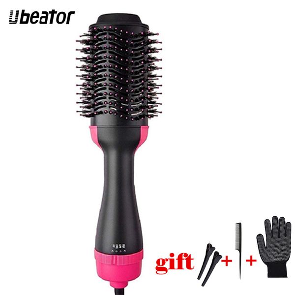 

one step hair dryer and volumizer, mankami salon air paddle styling brush negative ion generator hair straightener curler